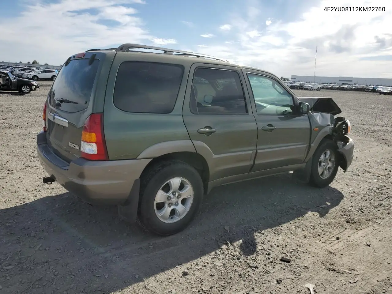 2002 Mazda Tribute Lx VIN: 4F2YU08112KM22760 Lot: 56023875