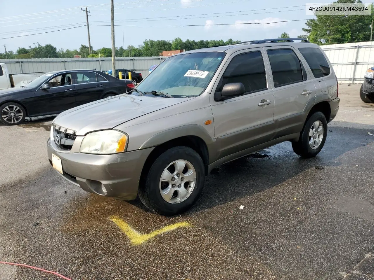 2002 Mazda Tribute Lx VIN: 4F2CU09142KM43594 Lot: 59038815