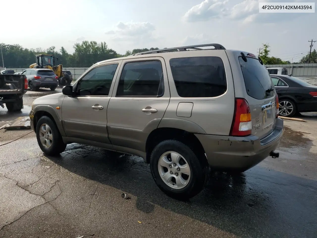 2002 Mazda Tribute Lx VIN: 4F2CU09142KM43594 Lot: 59038815
