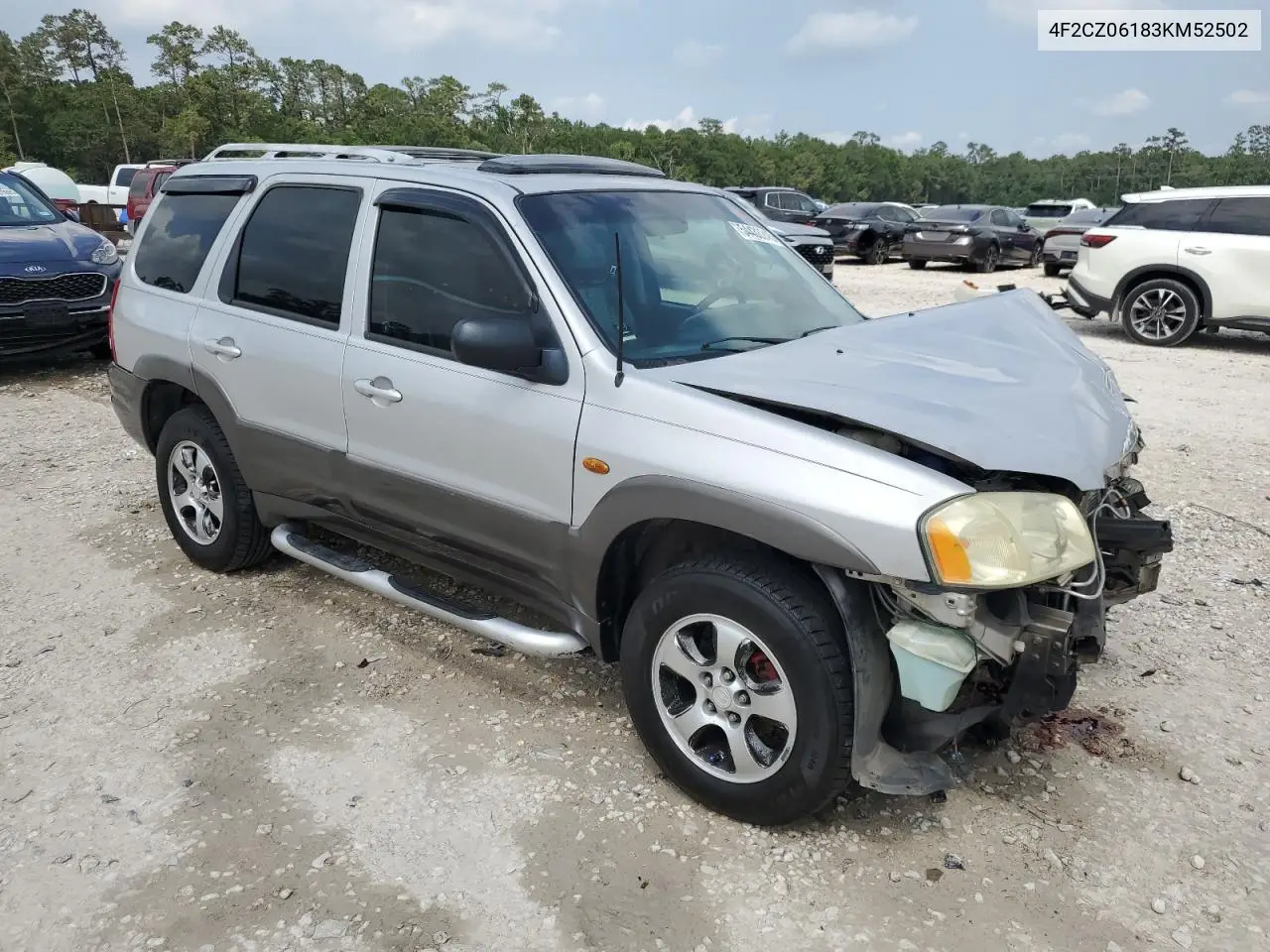 2003 Mazda Tribute Es VIN: 4F2CZ06183KM52502 Lot: 54433245