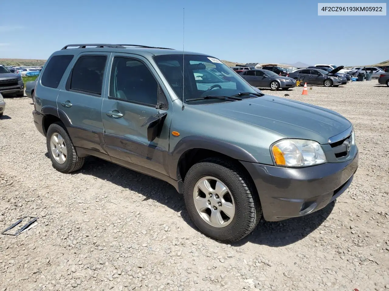 2003 Mazda Tribute Es VIN: 4F2CZ96193KM05922 Lot: 58432565