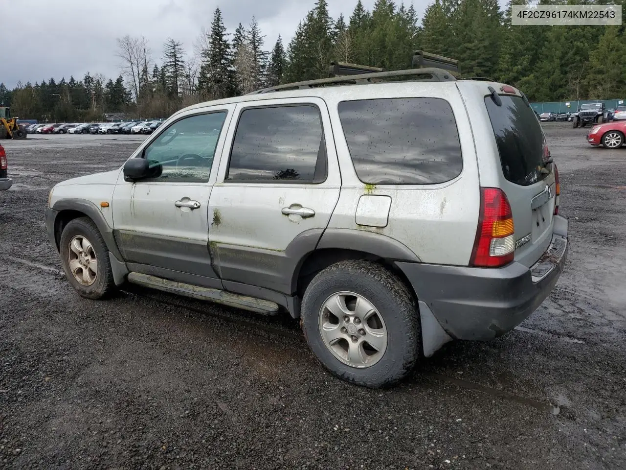 2004 Mazda Tribute Es VIN: 4F2CZ96174KM22543 Lot: 44612225