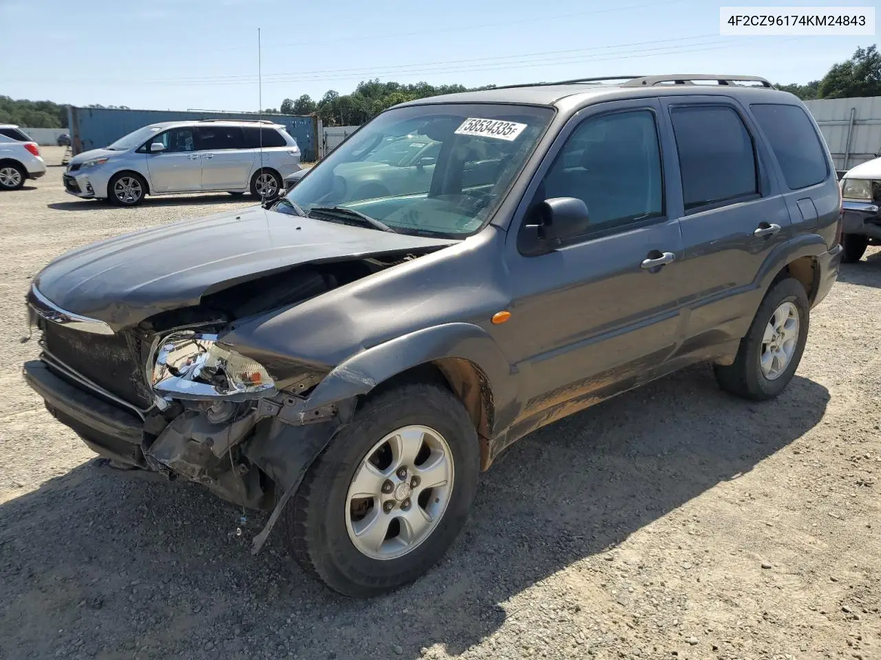 2004 Mazda Tribute Es VIN: 4F2CZ96174KM24843 Lot: 58534335