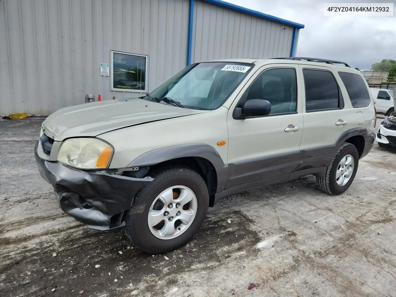 2004 Mazda Tribute Lx VIN: 4F2YZ04164KM12932 Lot: 58793955