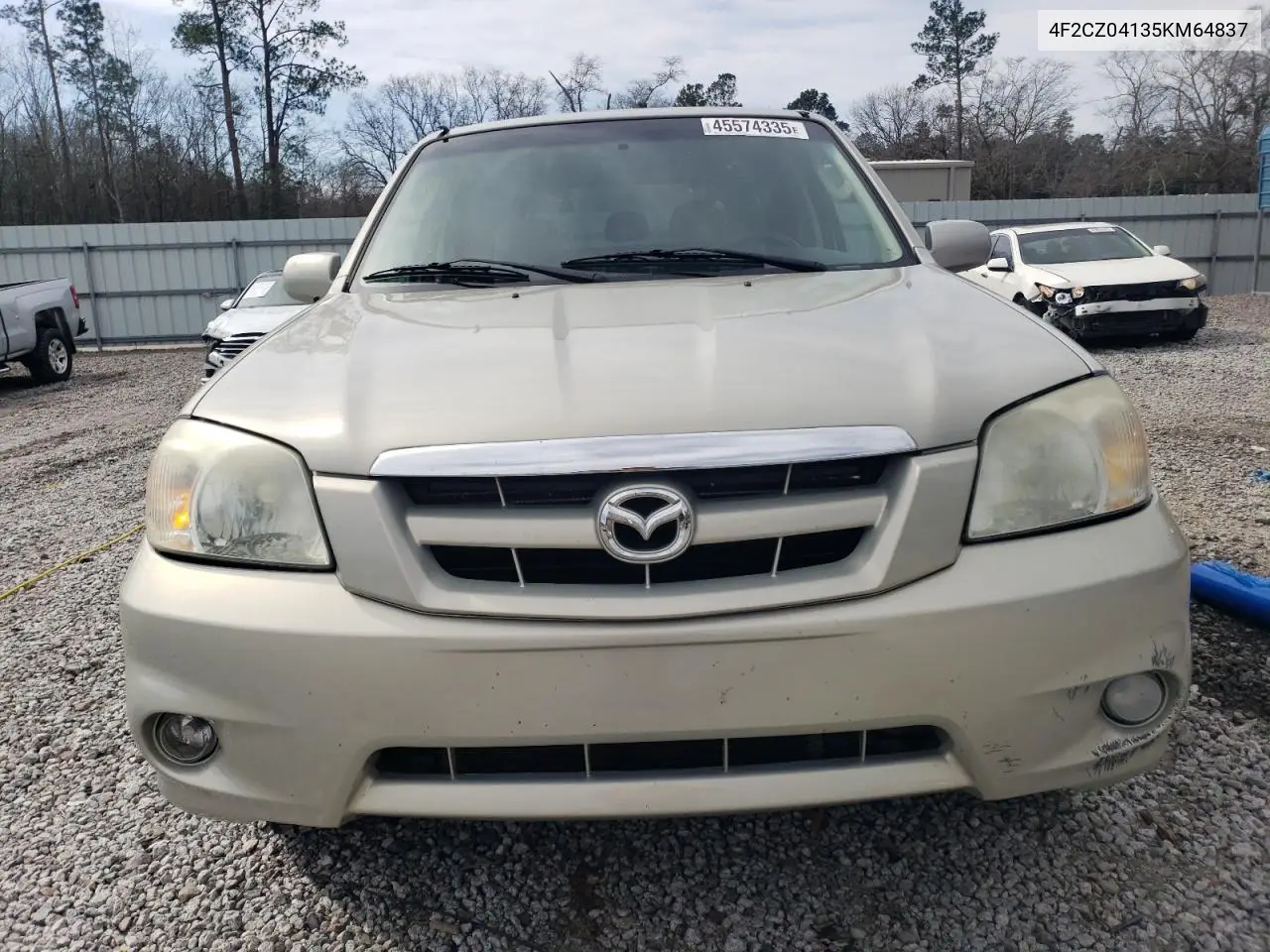2005 Mazda Tribute S VIN: 4F2CZ04135KM64837 Lot: 45574335