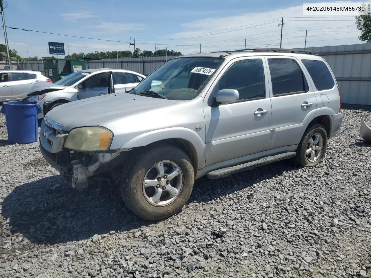 2005 Mazda Tribute S VIN: 4F2CZ06145KM56730 Lot: 55674225