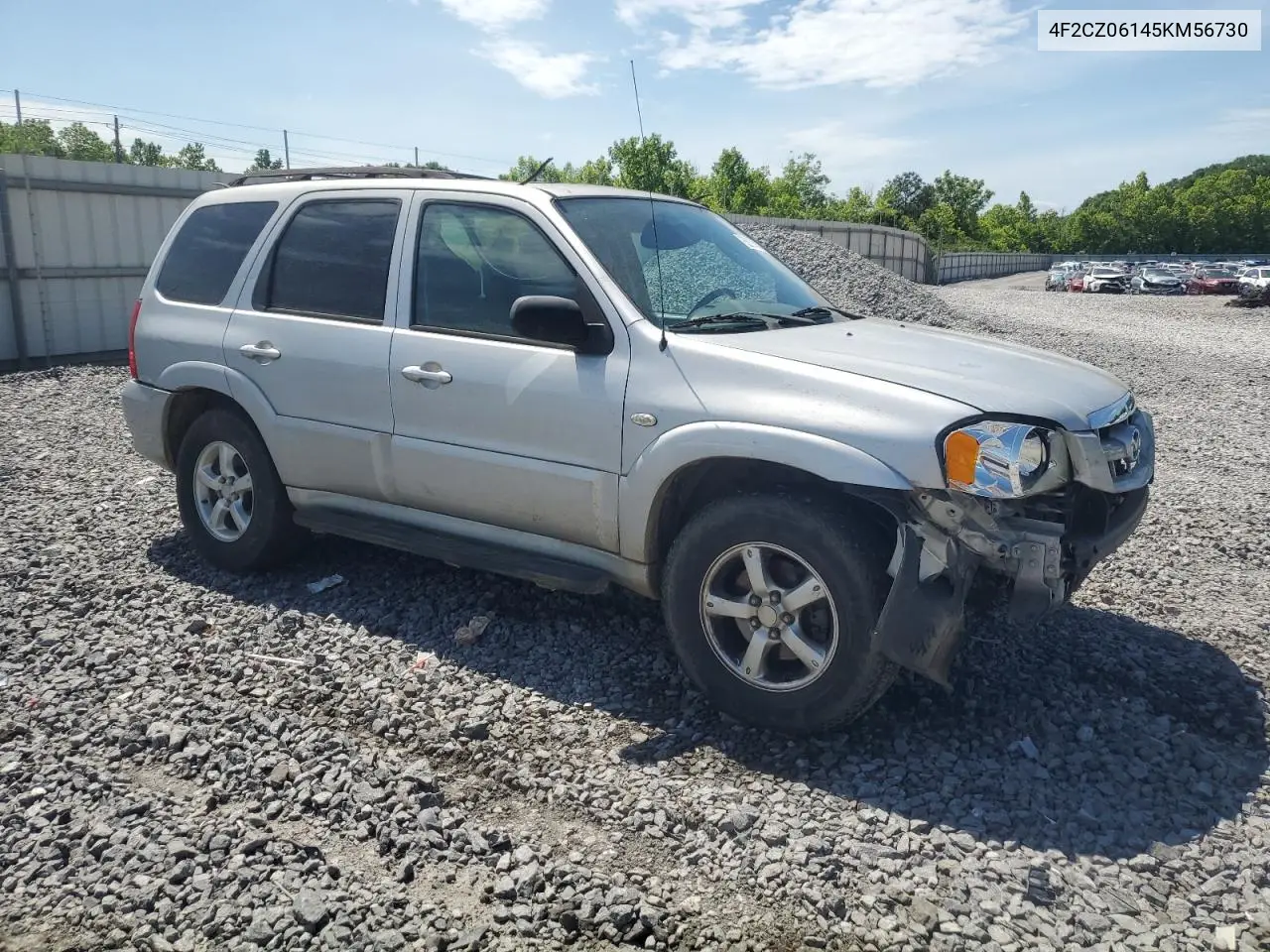2005 Mazda Tribute S VIN: 4F2CZ06145KM56730 Lot: 55674225