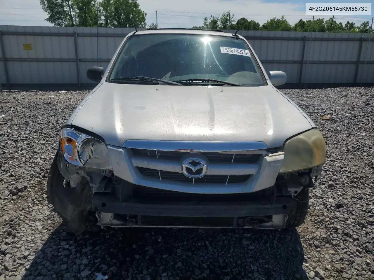 2005 Mazda Tribute S VIN: 4F2CZ06145KM56730 Lot: 55674225