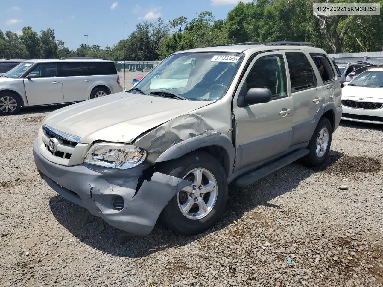 2005 Mazda Tribute I VIN: 4F2YZ02Z15KM38252 Lot: 57433385