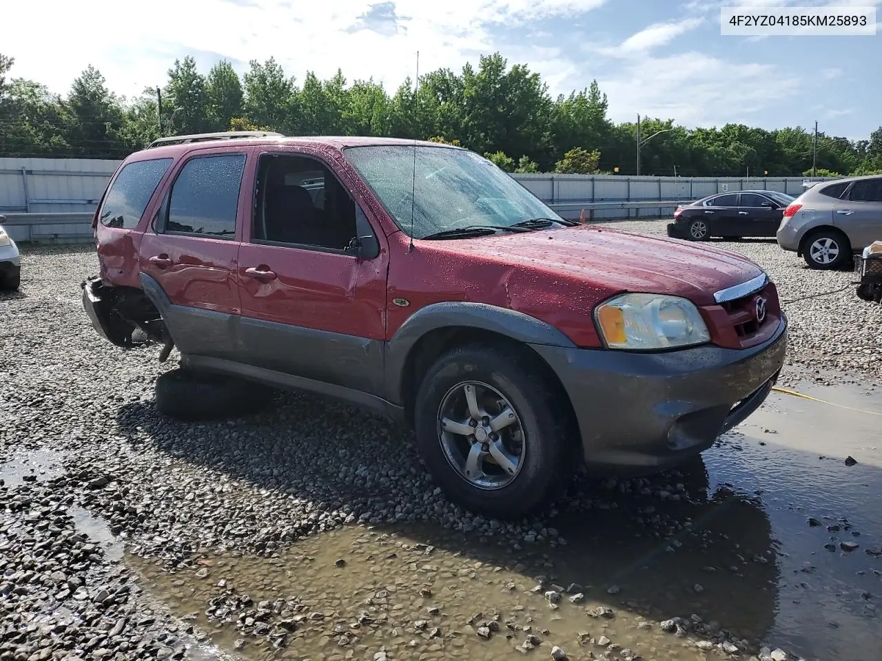 2005 Mazda Tribute S VIN: 4F2YZ04185KM25893 Lot: 57602445