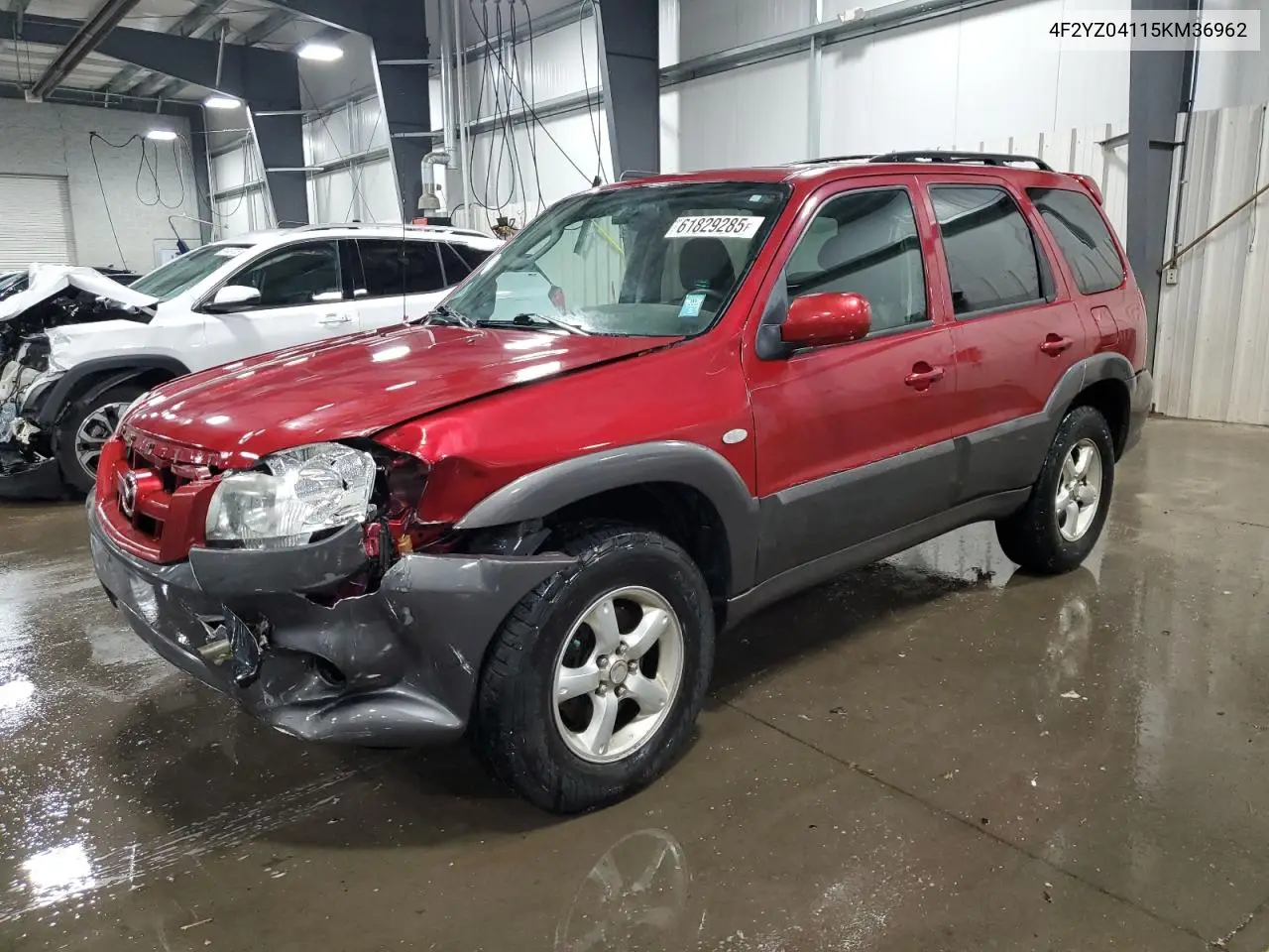 2005 Mazda Tribute S VIN: 4F2YZ04115KM36962 Lot: 61829285