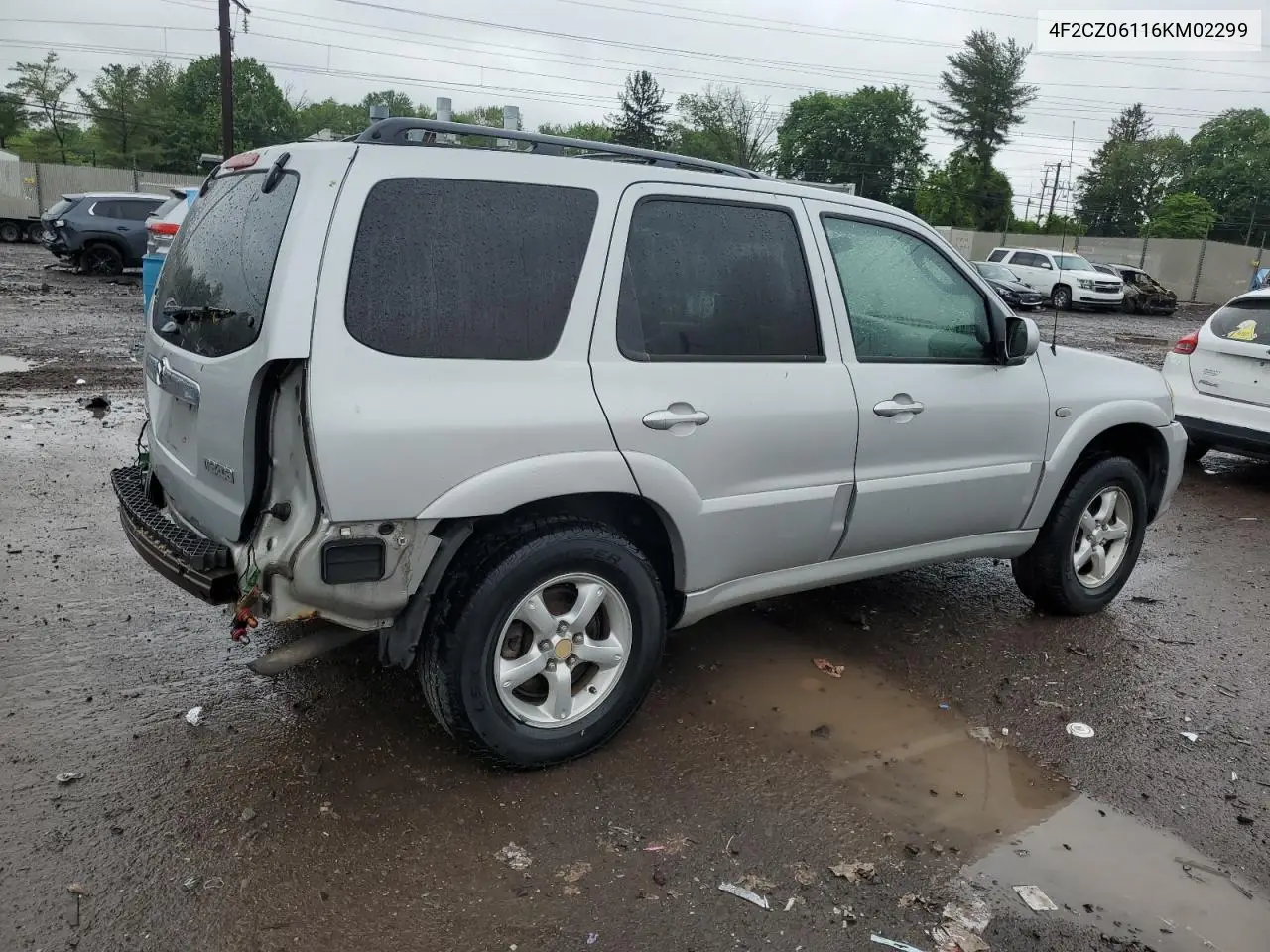 2006 Mazda Tribute S VIN: 4F2CZ06116KM02299 Lot: 55731325