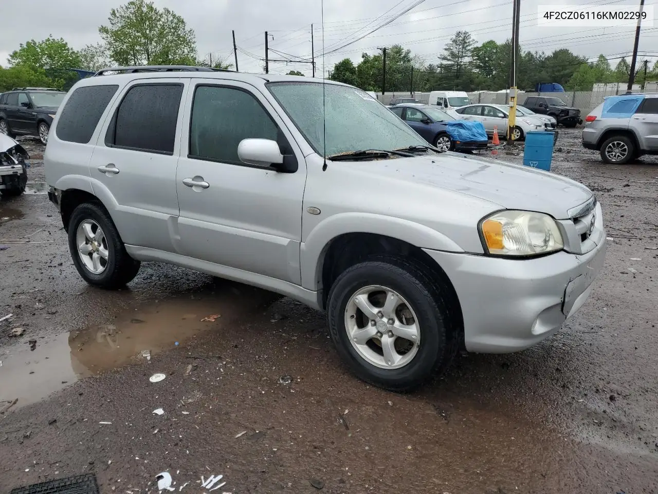 2006 Mazda Tribute S VIN: 4F2CZ06116KM02299 Lot: 55731325
