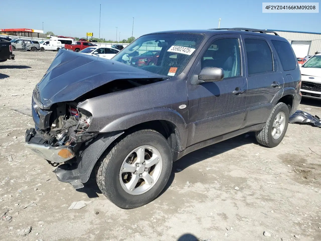 2006 Mazda Tribute S VIN: 4F2YZ04166KM09208 Lot: 55902425
