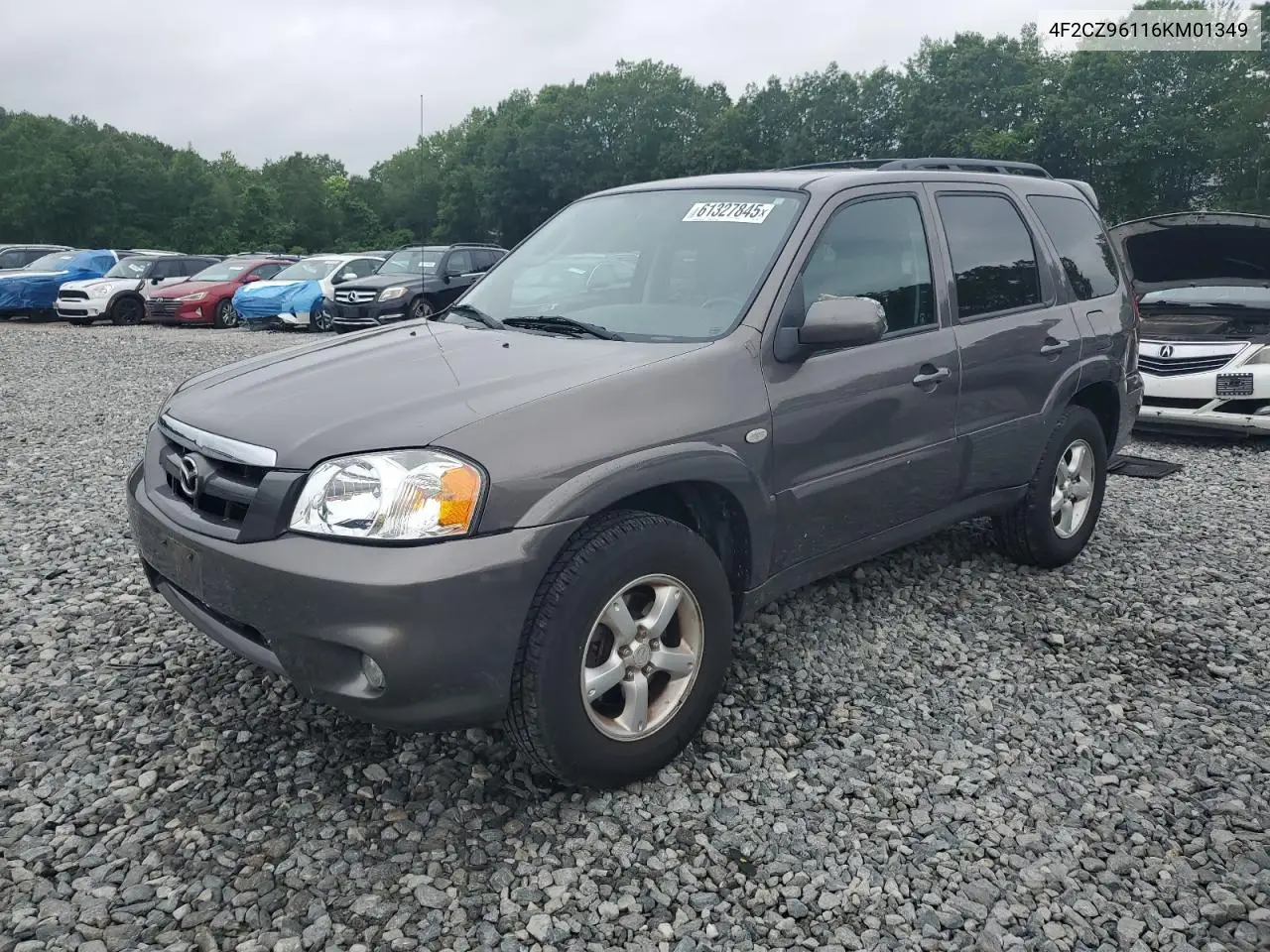 2006 Mazda Tribute S VIN: 4F2CZ96116KM01349 Lot: 61327845