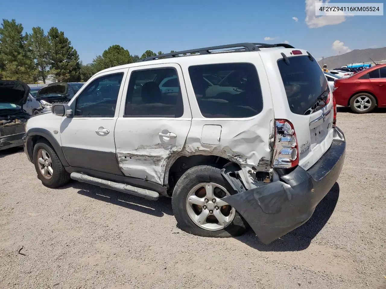 2006 Mazda Tribute S VIN: 4F2YZ94116KM05524 Lot: 64967365