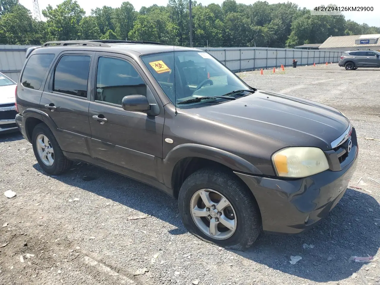 2006 Mazda Tribute S VIN: 4F2YZ94126KM29900 Lot: 65675975