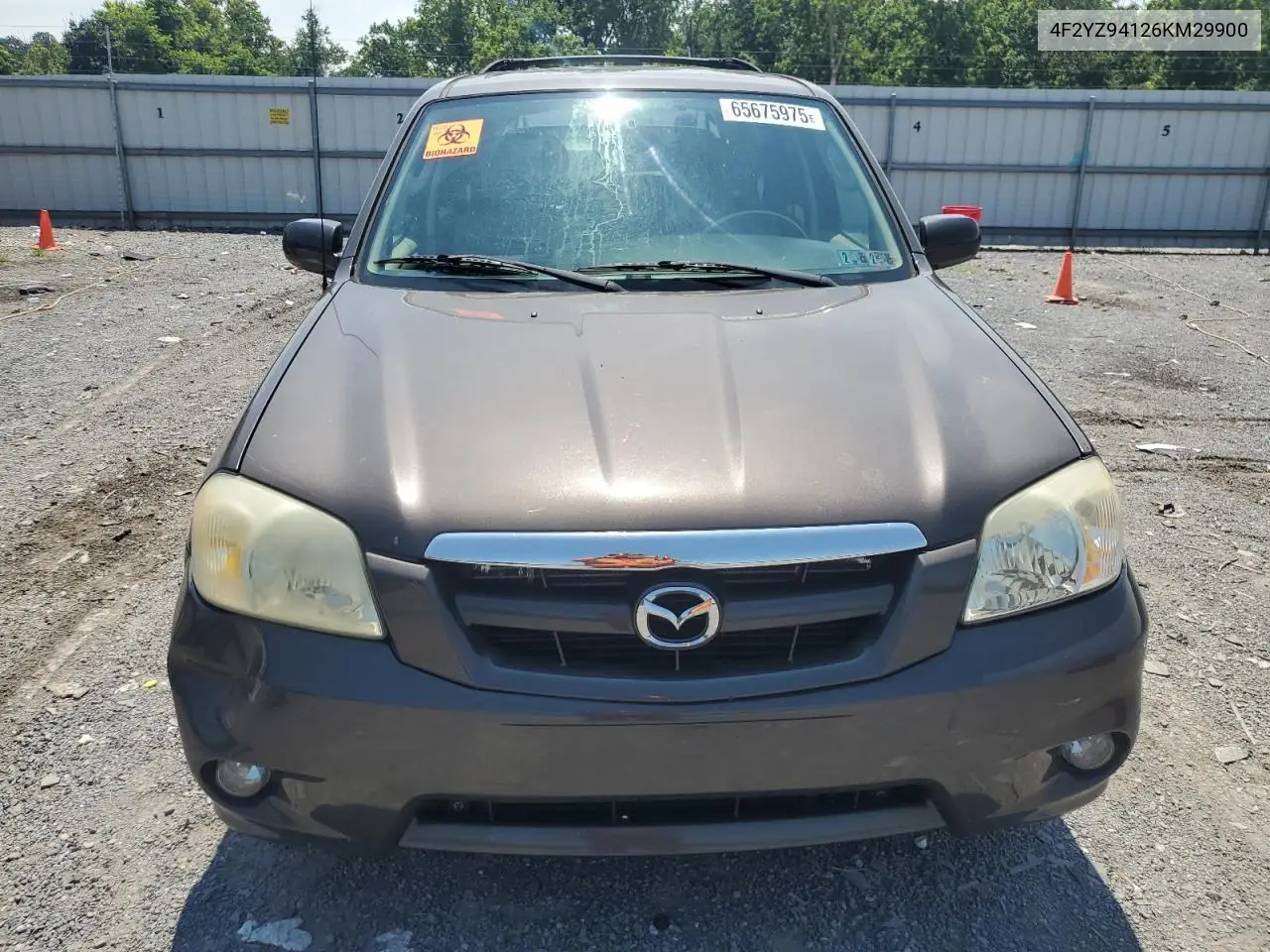 2006 Mazda Tribute S VIN: 4F2YZ94126KM29900 Lot: 65675975