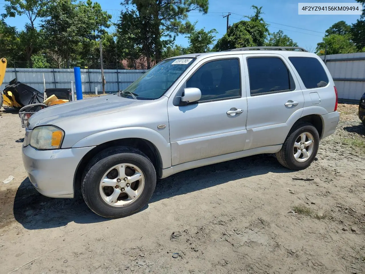 2006 Mazda Tribute S VIN: 4F2YZ94156KM09494 Lot: 65901265