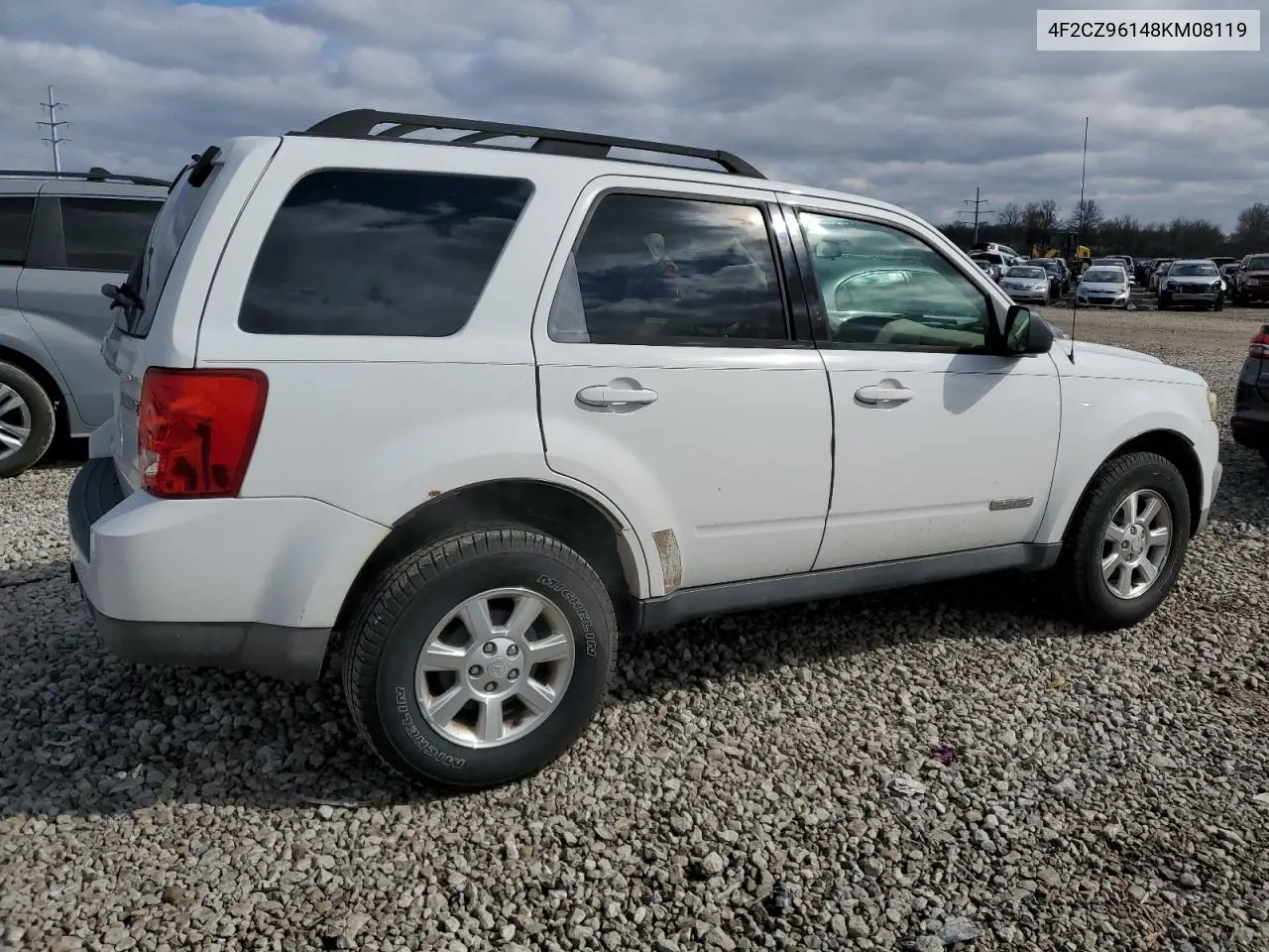 2008 Mazda Tribute S VIN: 4F2CZ96148KM08119 Lot: 51191235