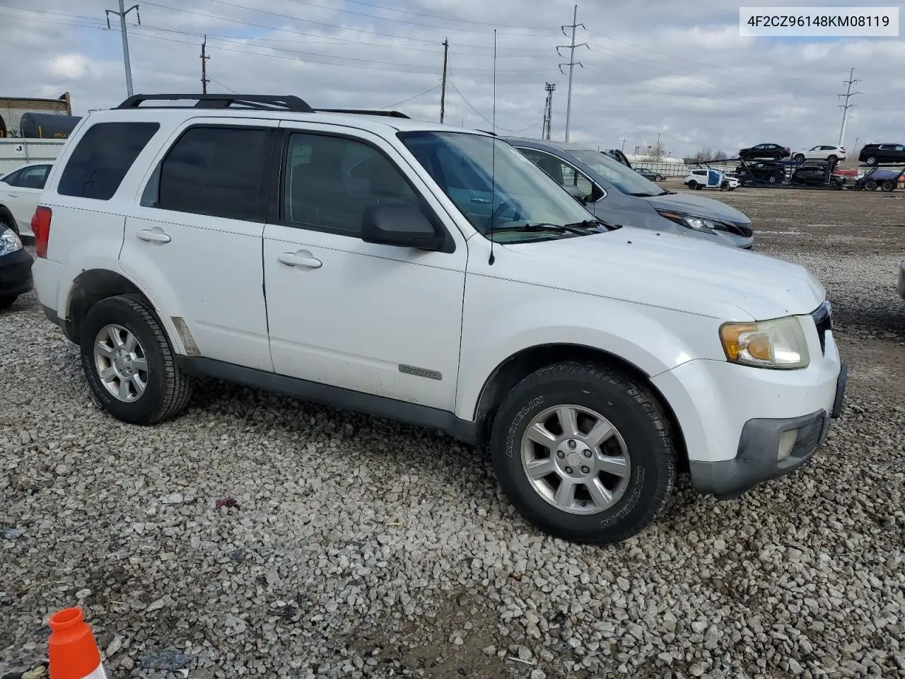 2008 Mazda Tribute S VIN: 4F2CZ96148KM08119 Lot: 51191235