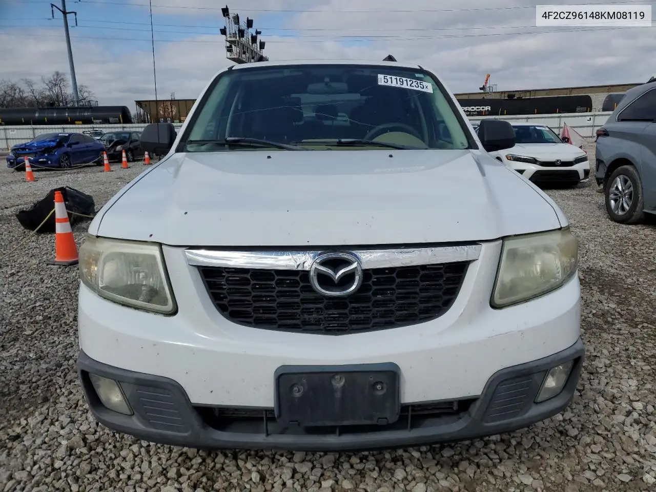 2008 Mazda Tribute S VIN: 4F2CZ96148KM08119 Lot: 51191235
