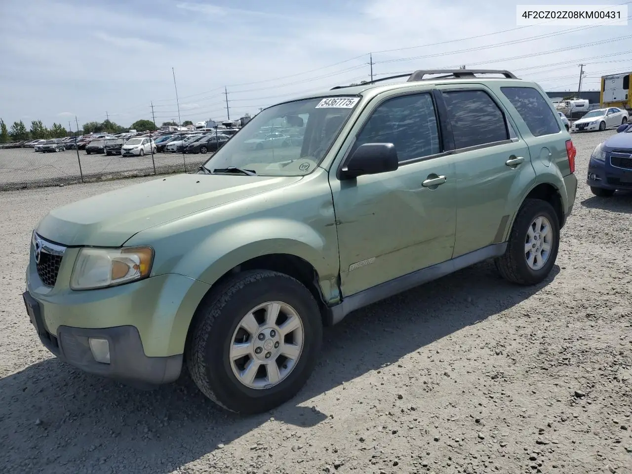 2008 Mazda Tribute I VIN: 4F2CZ02Z08KM00431 Lot: 54367775