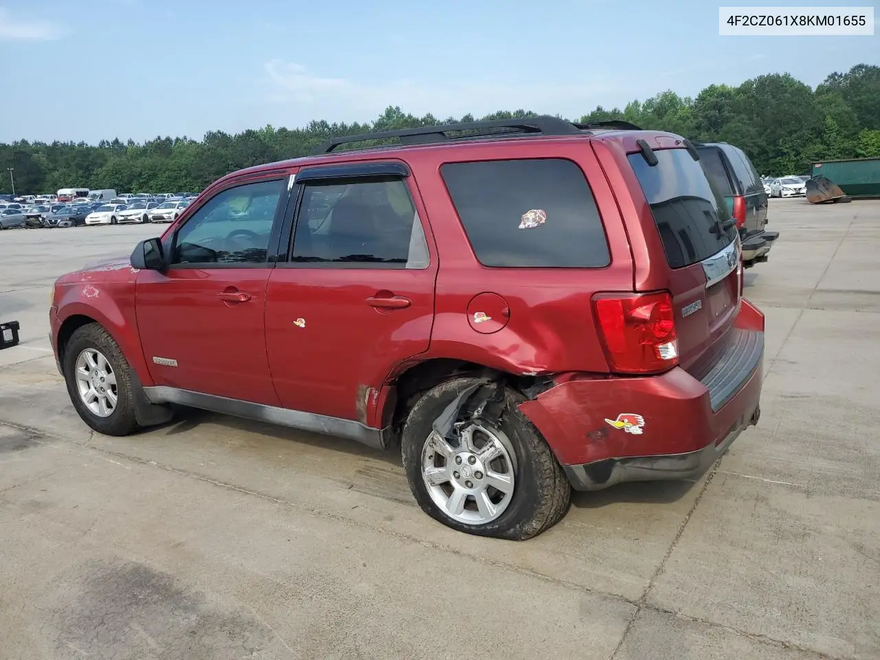 2008 Mazda Tribute S VIN: 4F2CZ061X8KM01655 Lot: 57498065
