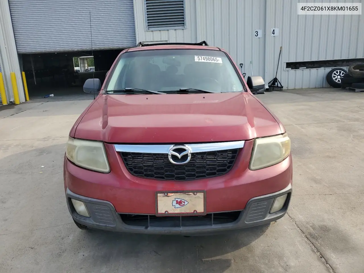 2008 Mazda Tribute S VIN: 4F2CZ061X8KM01655 Lot: 57498065