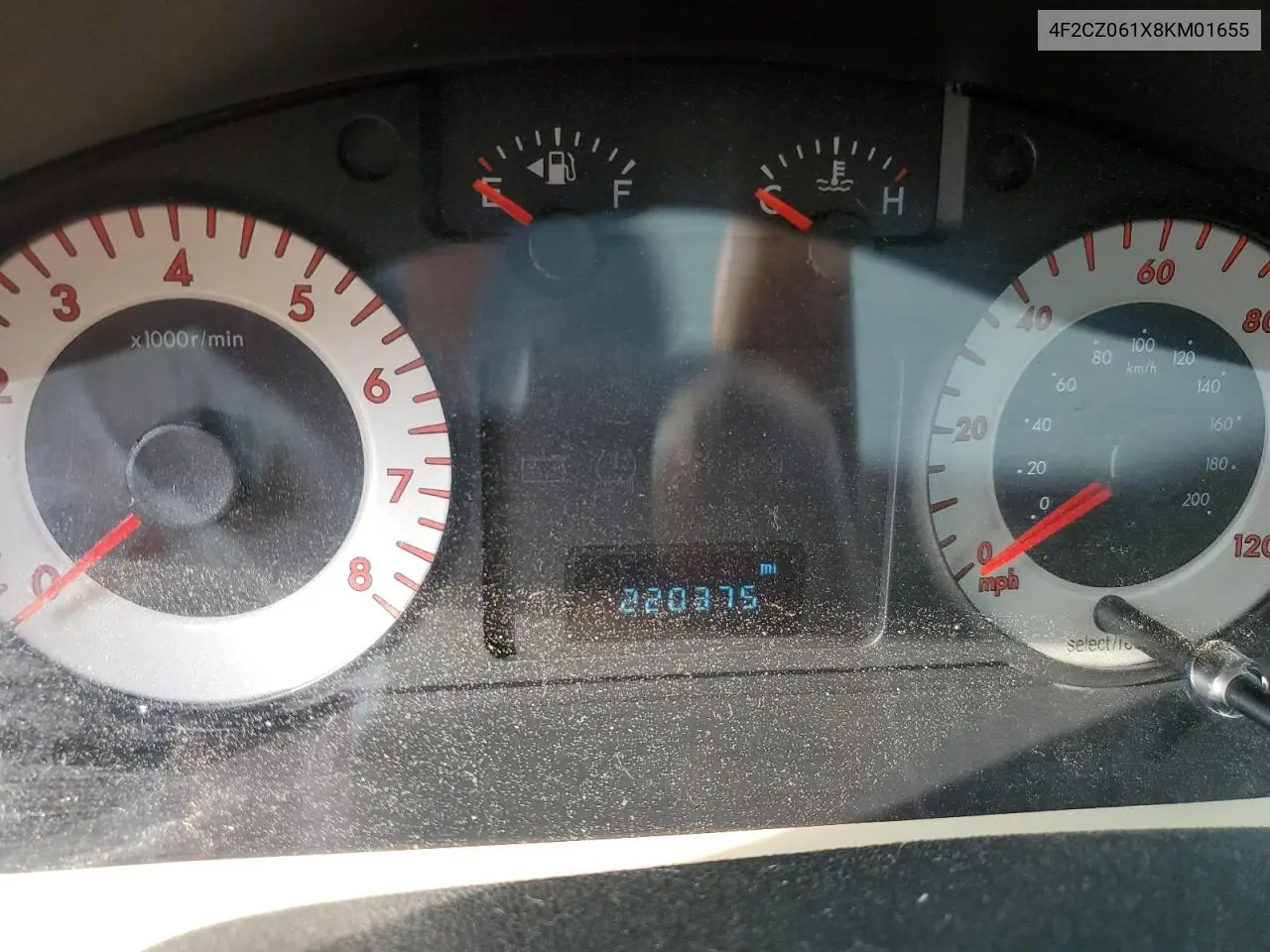 2008 Mazda Tribute S VIN: 4F2CZ061X8KM01655 Lot: 57498065