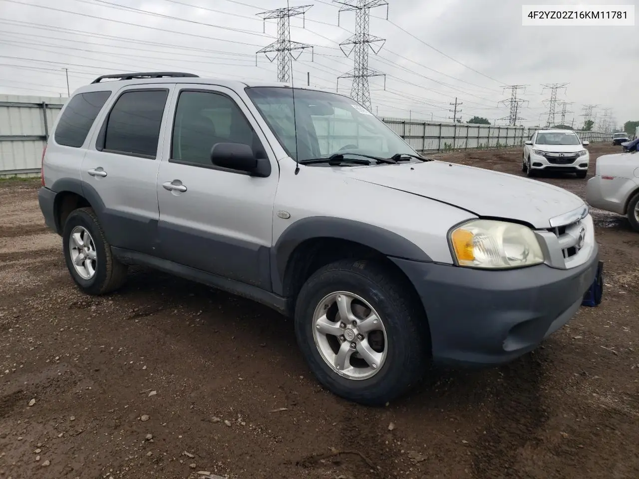 2008 Mazda Tribute I VIN: 4F2YZ02Z16KM11781 Lot: 58842175