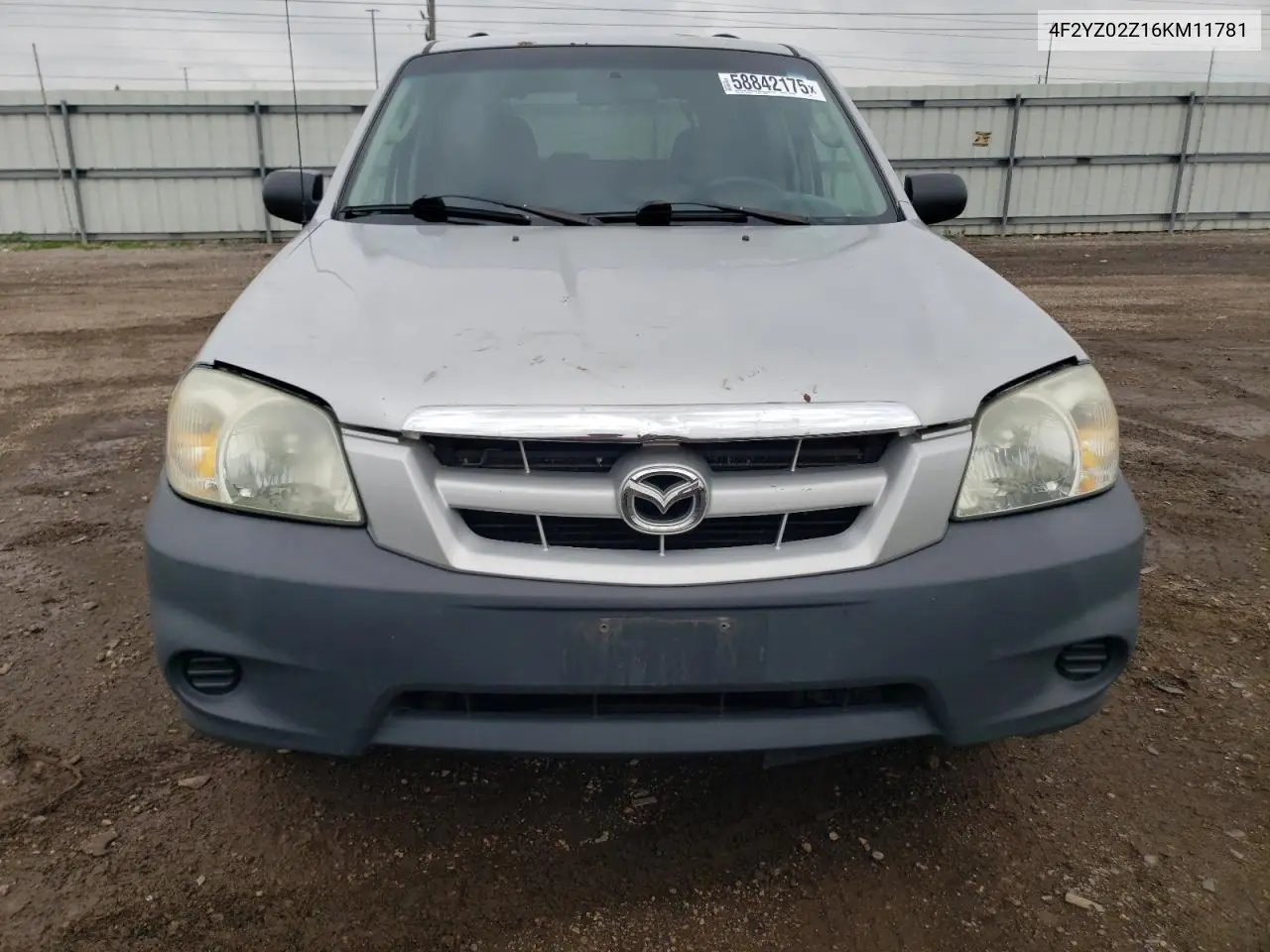 2008 Mazda Tribute I VIN: 4F2YZ02Z16KM11781 Lot: 58842175