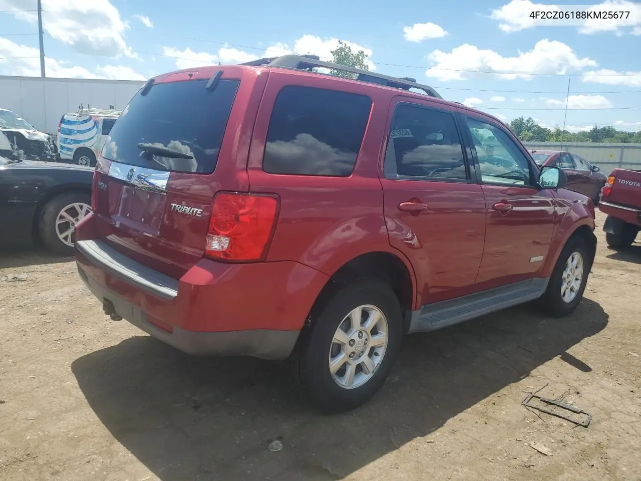 2008 Mazda Tribute S VIN: 4F2CZ06188KM25677 Lot: 62323065