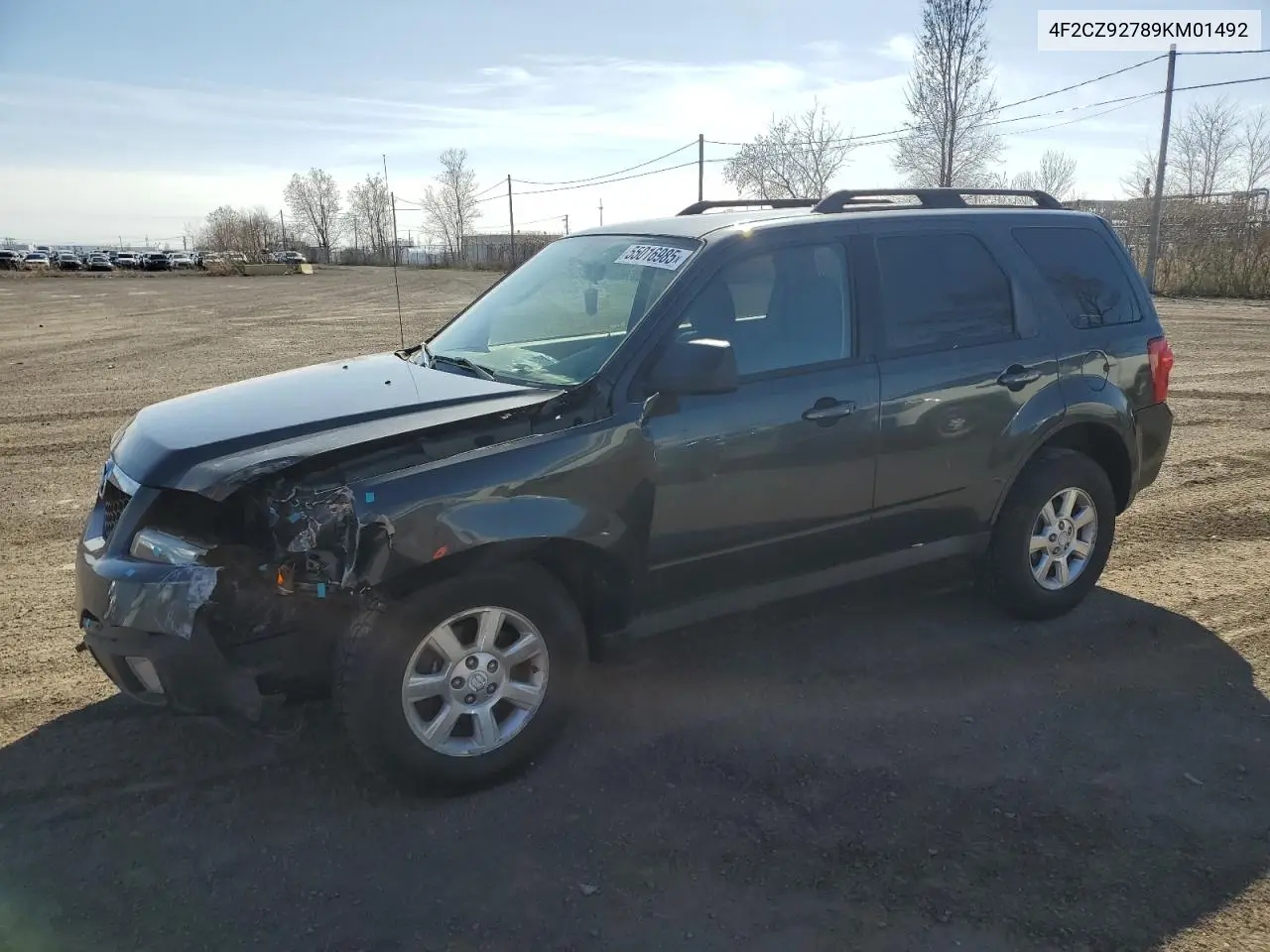 2009 Mazda Tribute I VIN: 4F2CZ92789KM01492 Lot: 55016985