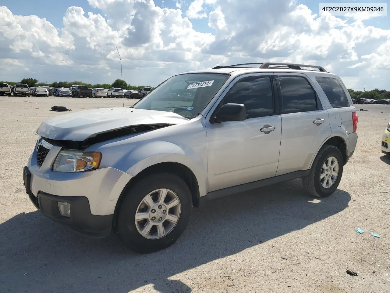 2009 Mazda Tribute I VIN: 4F2CZ027X9KM09346 Lot: 72734214