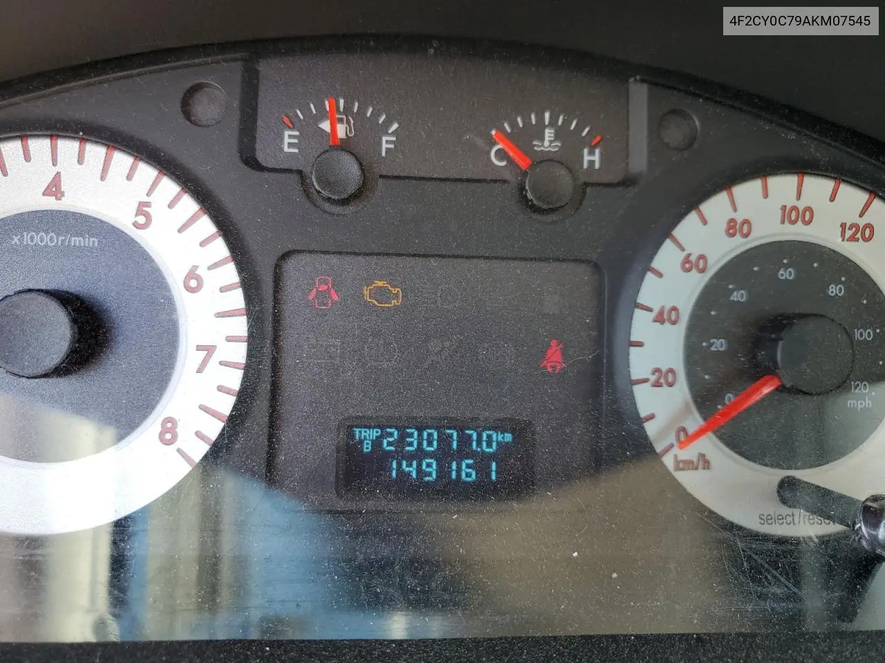 2010 Mazda Tribute I VIN: 4F2CY0C79AKM07545 Lot: 55640665