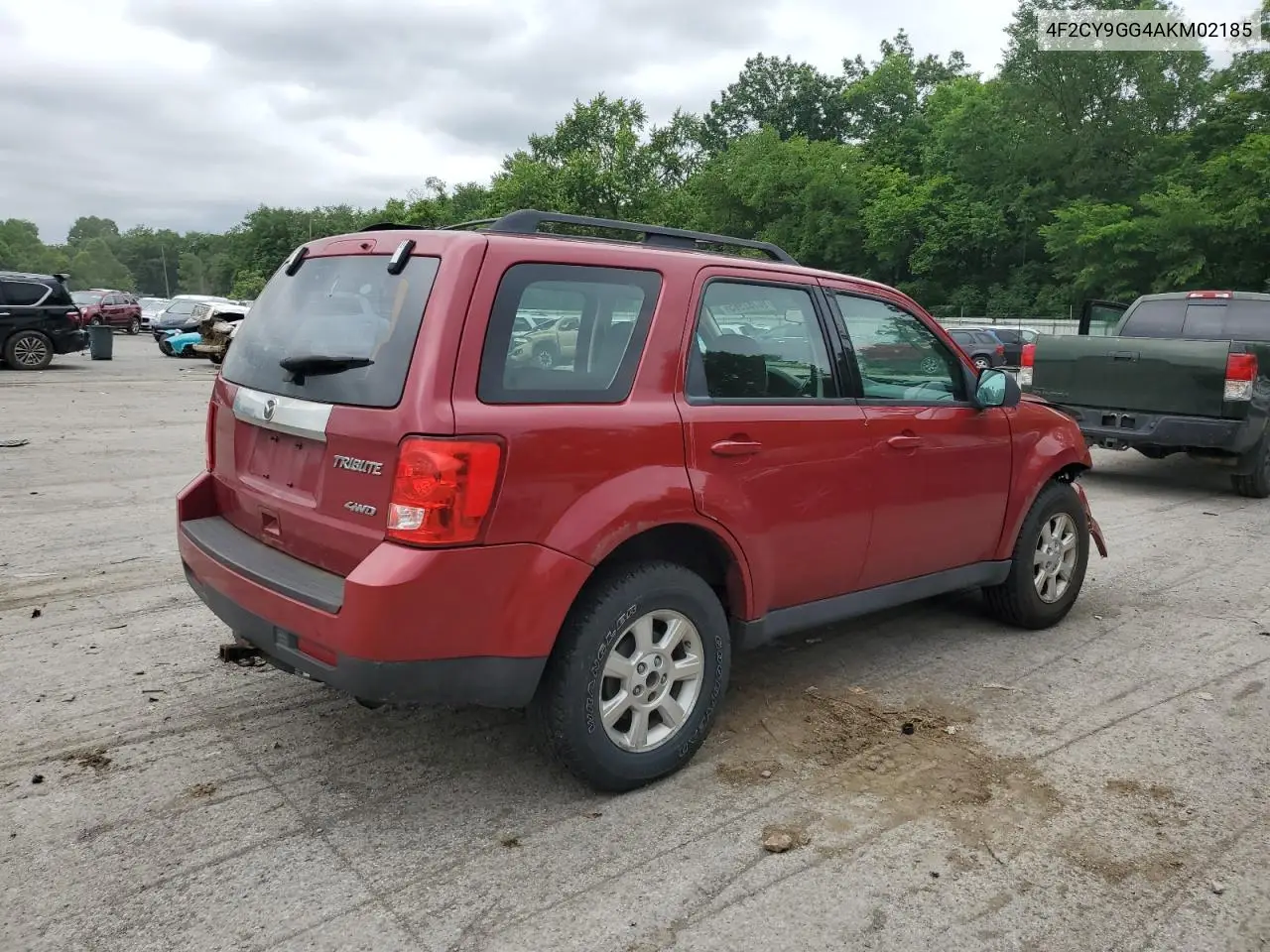 2010 Mazda Tribute S VIN: 4F2CY9GG4AKM02185 Lot: 60782965