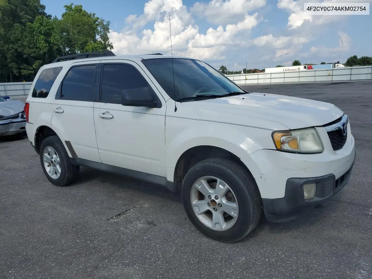 2010 Mazda Tribute I VIN: 4F2CY0C74AKM02754 Lot: 62358295
