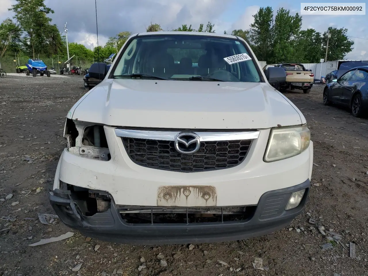 2011 Mazda Tribute I VIN: 4F2CY0C75BKM00092 Lot: 55659315