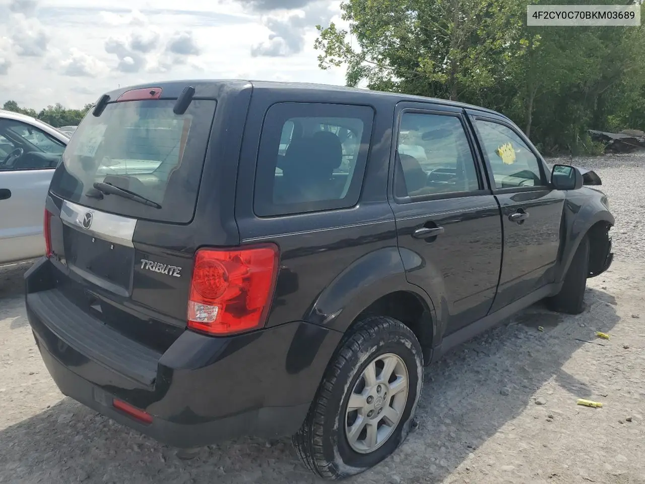 2011 Mazda Tribute I VIN: 4F2CY0C70BKM03689 Lot: 58476695