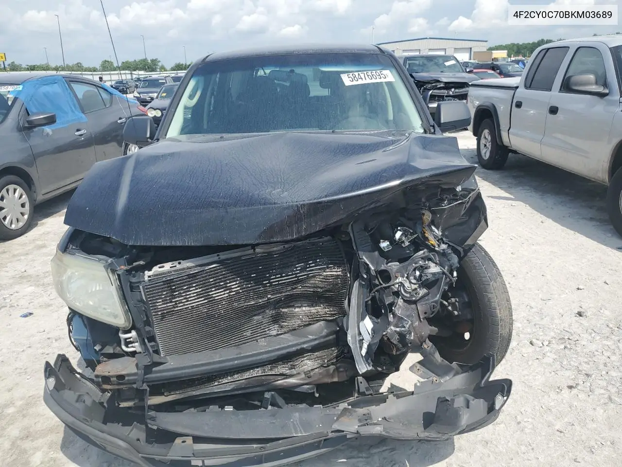 2011 Mazda Tribute I VIN: 4F2CY0C70BKM03689 Lot: 58476695