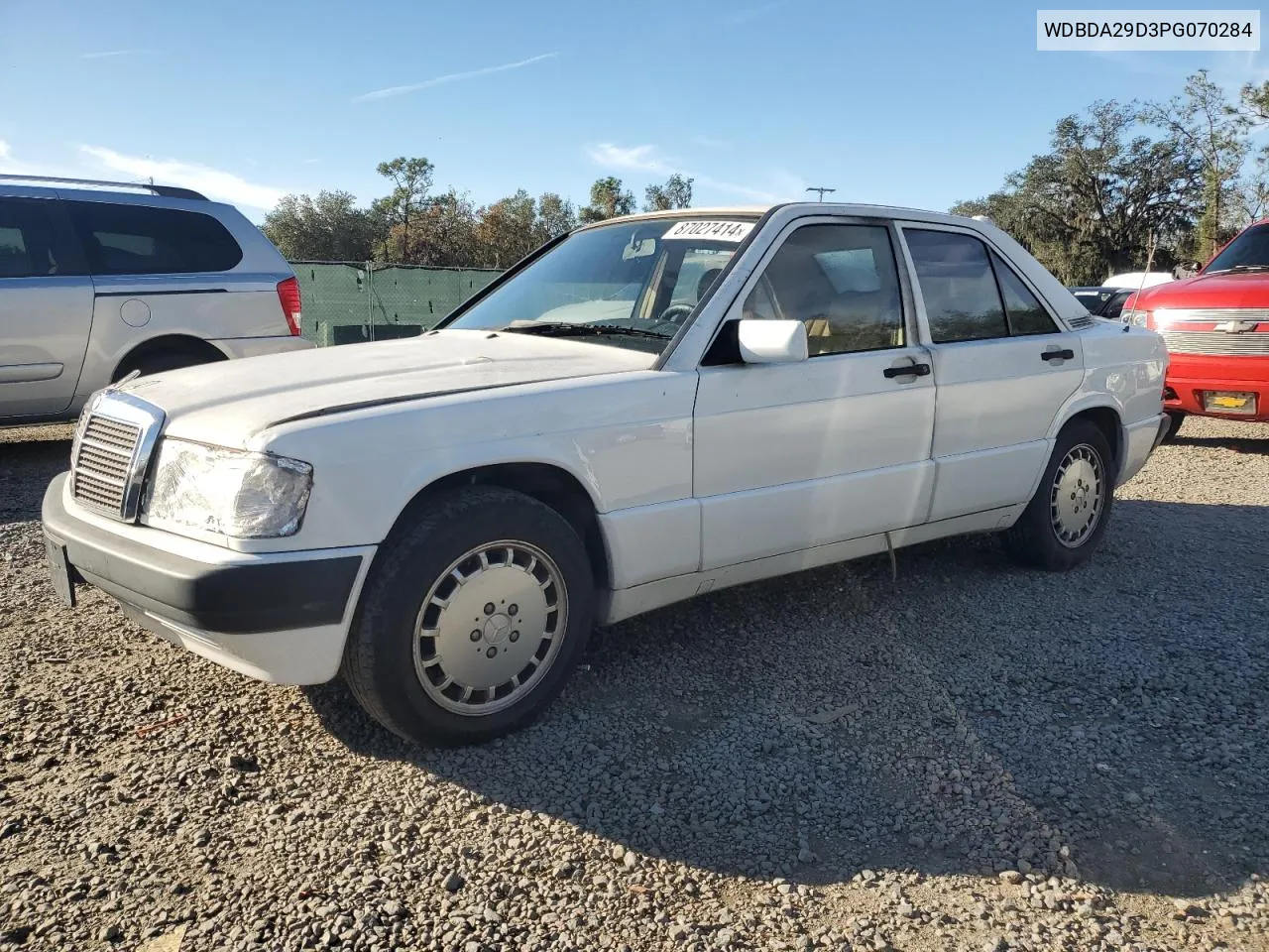 1993 Mercedes-Benz 190 E 2.6 VIN: WDBDA29D3PG070284 Lot: 87027414