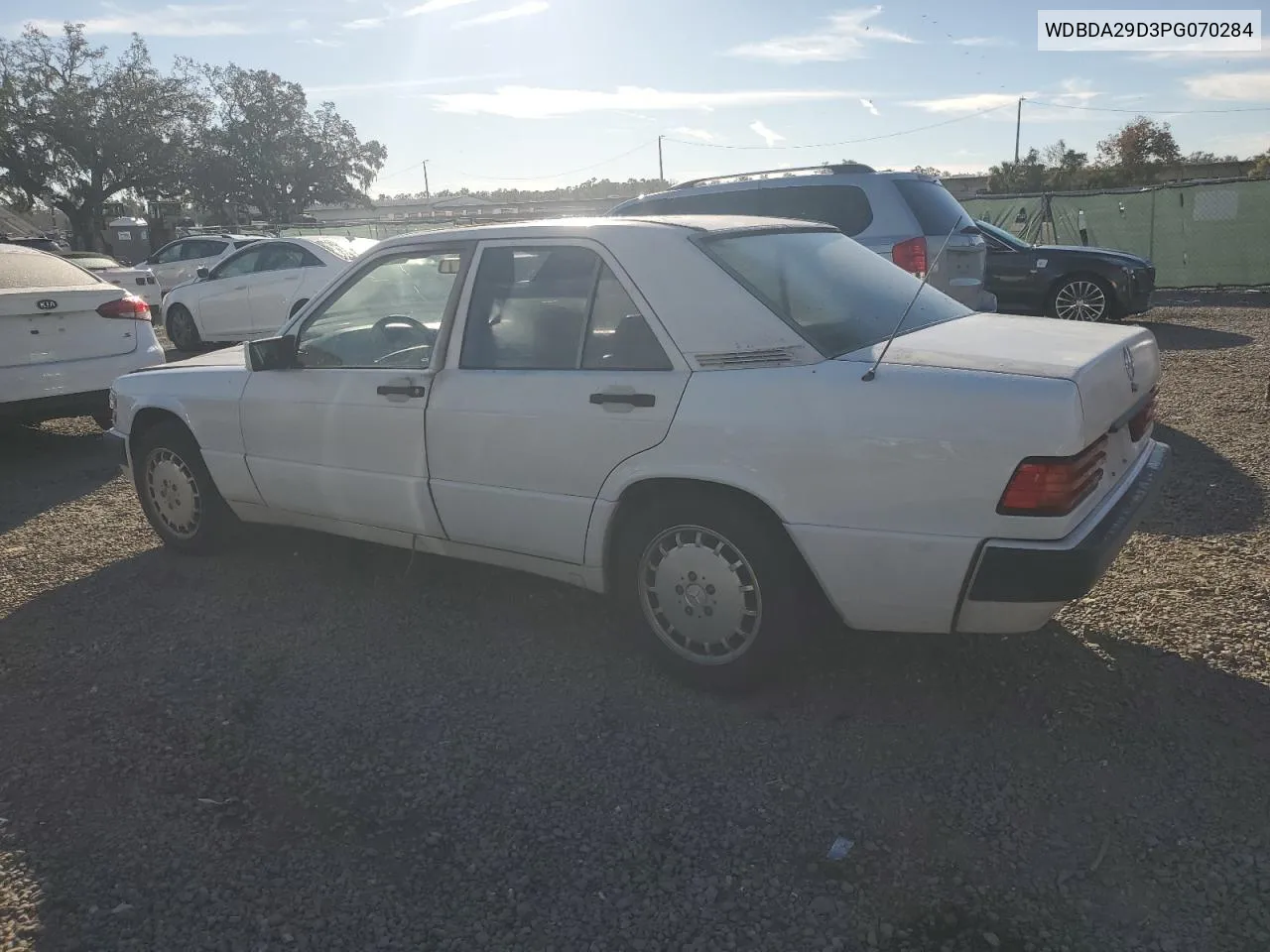 1993 Mercedes-Benz 190 E 2.6 VIN: WDBDA29D3PG070284 Lot: 87027414