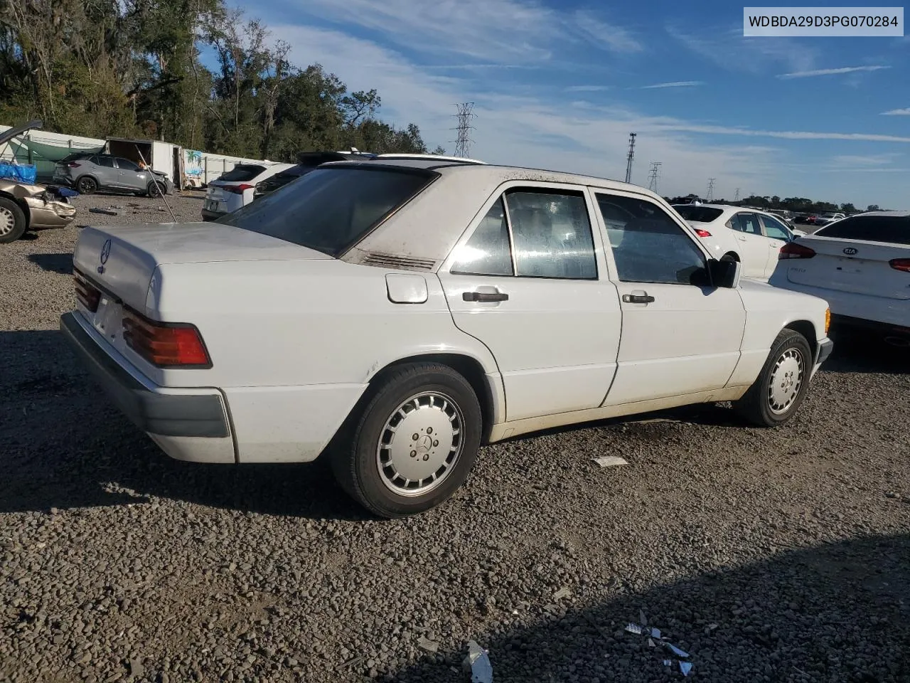 1993 Mercedes-Benz 190 E 2.6 VIN: WDBDA29D3PG070284 Lot: 87027414