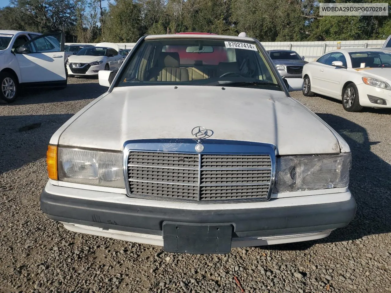 1993 Mercedes-Benz 190 E 2.6 VIN: WDBDA29D3PG070284 Lot: 87027414
