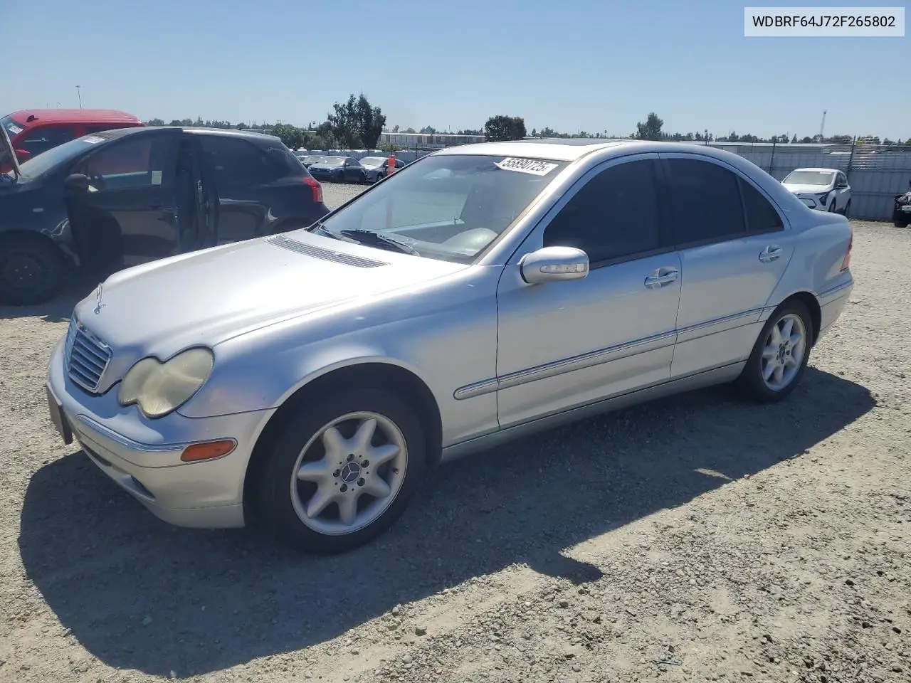 2002 Mercedes-Benz C 320 VIN: WDBRF64J72F265802 Lot: 55890725