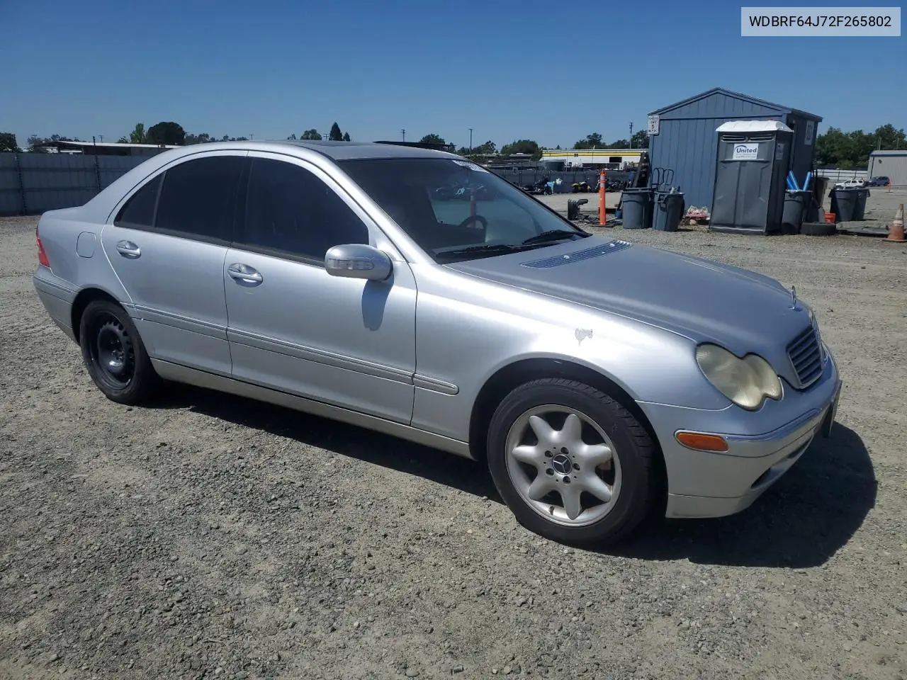 2002 Mercedes-Benz C 320 VIN: WDBRF64J72F265802 Lot: 55890725