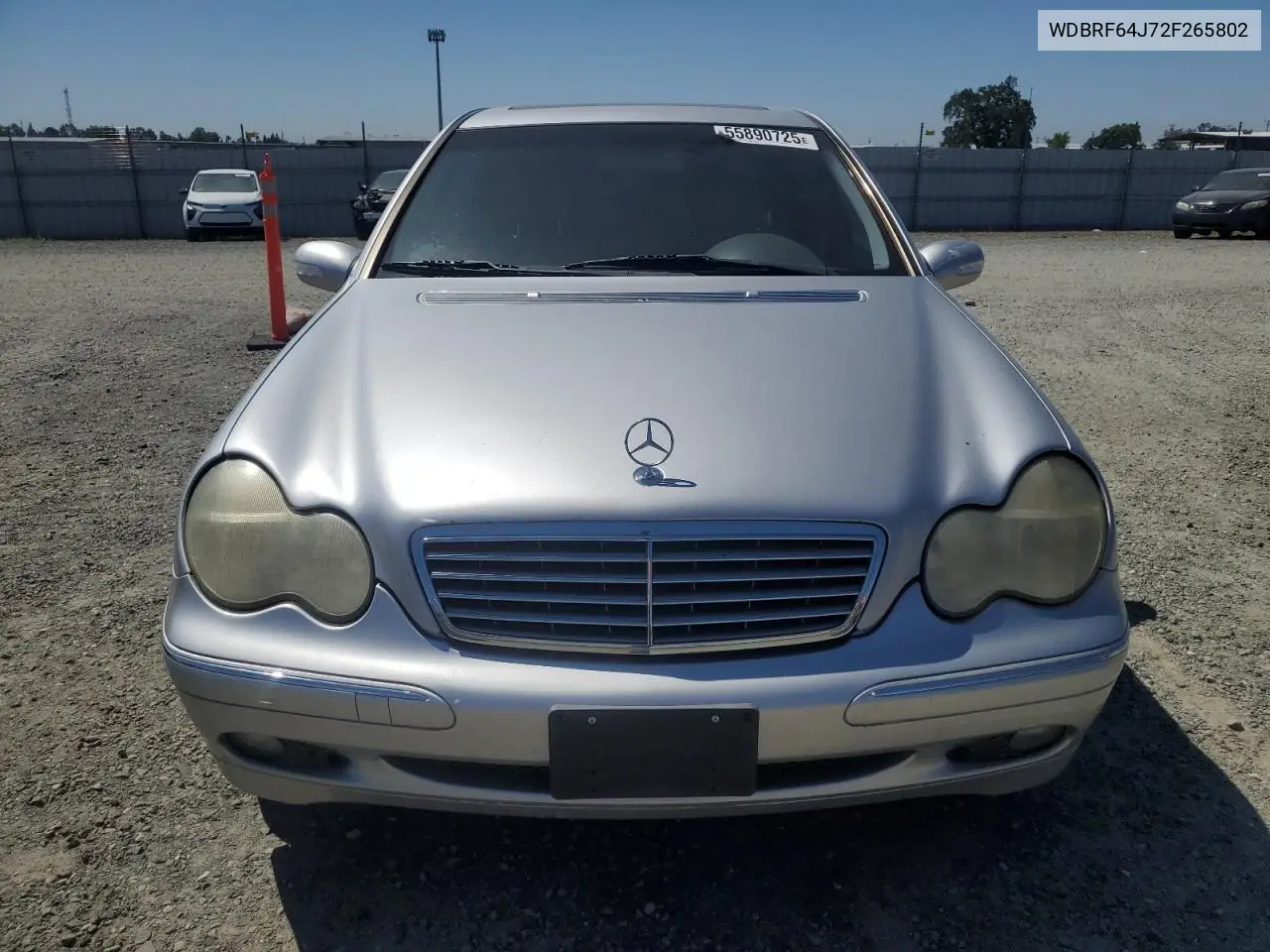 2002 Mercedes-Benz C 320 VIN: WDBRF64J72F265802 Lot: 55890725