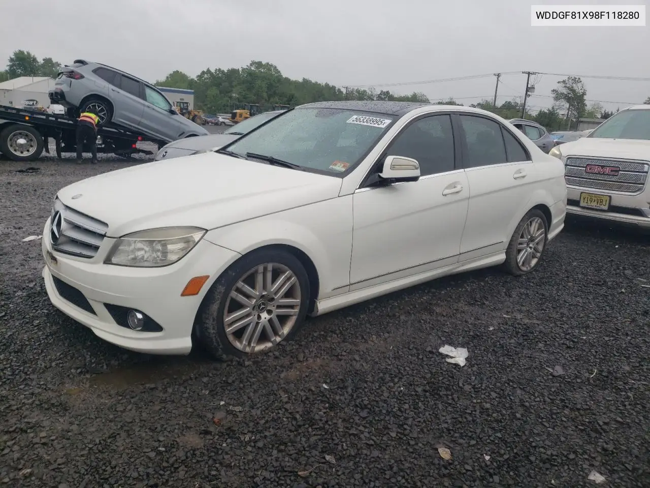 2008 Mercedes-Benz C 300 4Matic VIN: WDDGF81X98F118280 Lot: 56338995