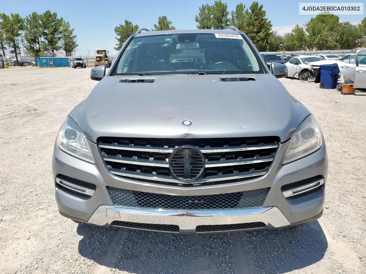 2012 Mercedes-Benz Ml 350 Bluetec VIN: 4JGDA2EB0CA010302 Lot: 64384455